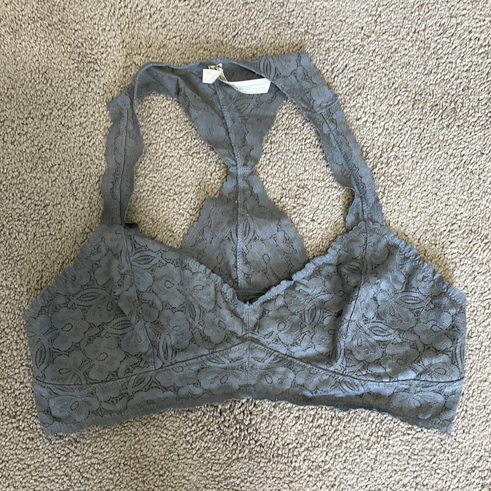 Free People Gray Lace Bandeau